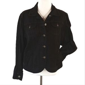 Westbound black denim look jacket
